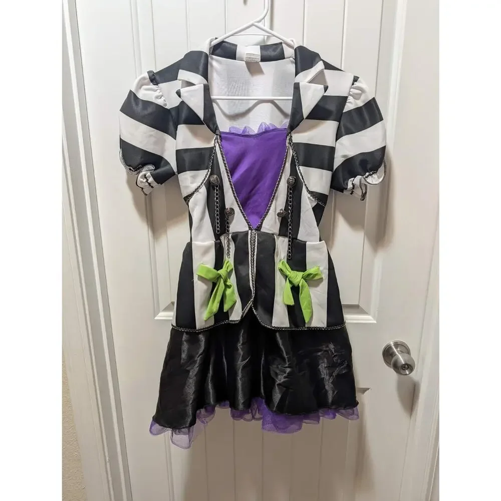 Spirit Halloween Beetlejuice Dress Women’s Costume Cosplay Size S (4-6) - Picture 2 of 10